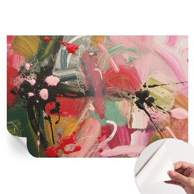 Papier peint autocollant pour le salon Chaos coloré