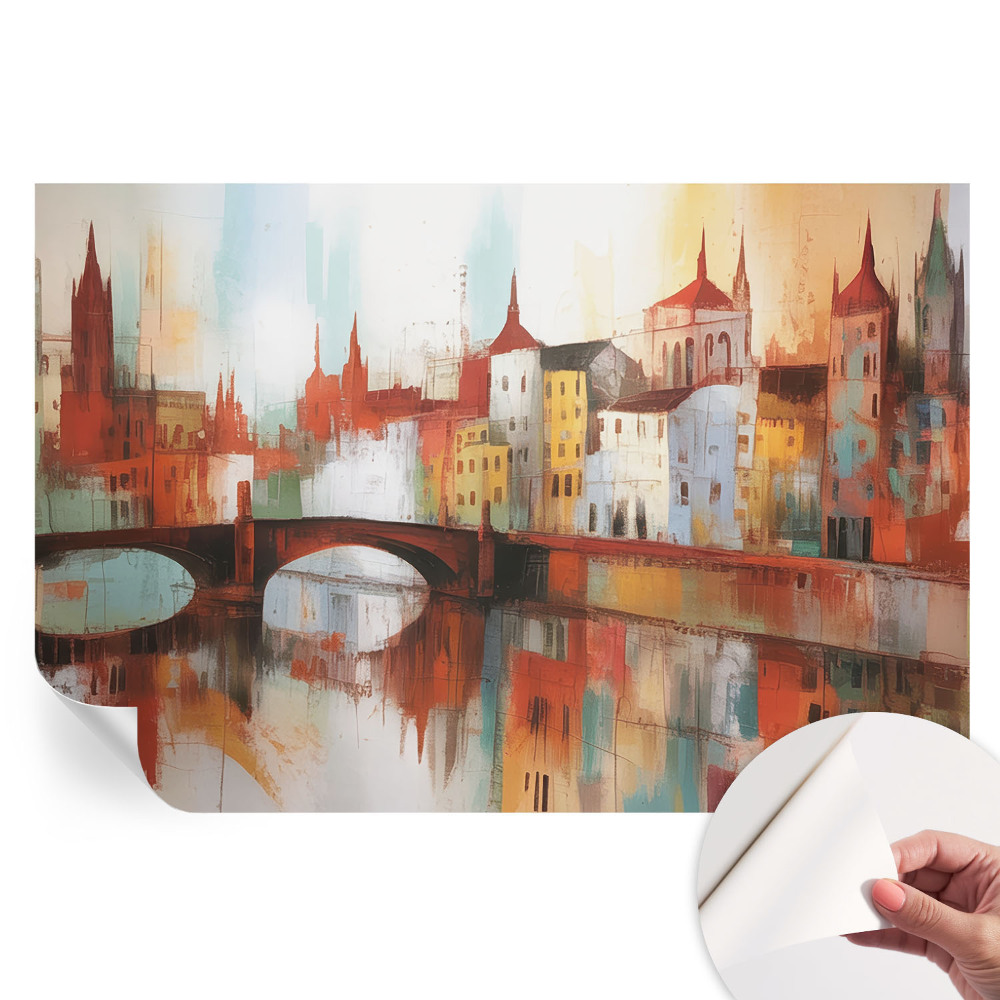 Papier peint photo autocollant paysage urbain pour chambre