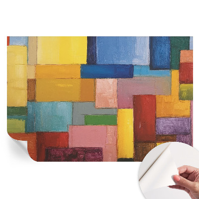 Papier peint photo moderne Rectangles colorés pour salon
