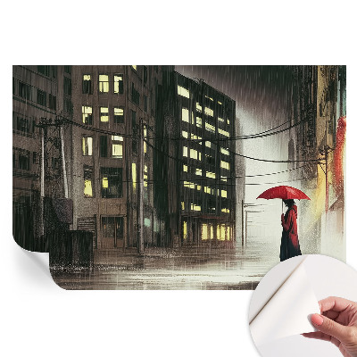 Papier peint photographique autocollant Ville pluvieuse