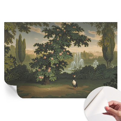 Papier peint autocollant motif jardin naturel