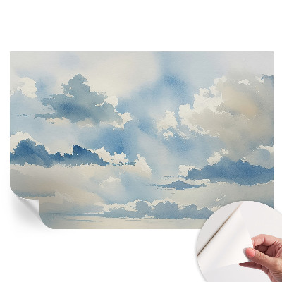 Papier peint photo autocollant pour la chambre nuages ​​célestes