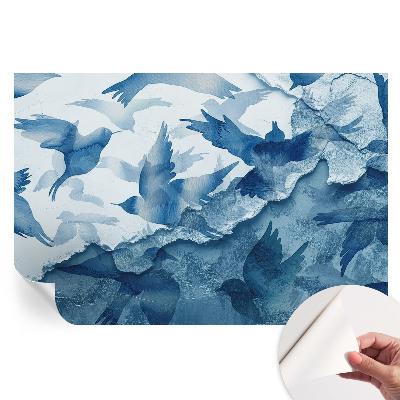 Papier peint photo moderne Oiseaux dynamiques pour salon