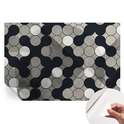 Papier peint autocollant pour le salon Cercles géométriques
