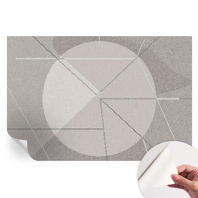 Papier peint photo autocollant motif géométrie abstraite