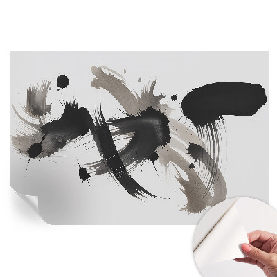 Papier peint photo moderne pour salon motif expression abstraite