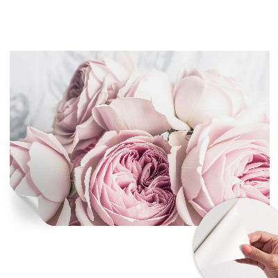 Papier peint photo moderne motif roses roses pour salon