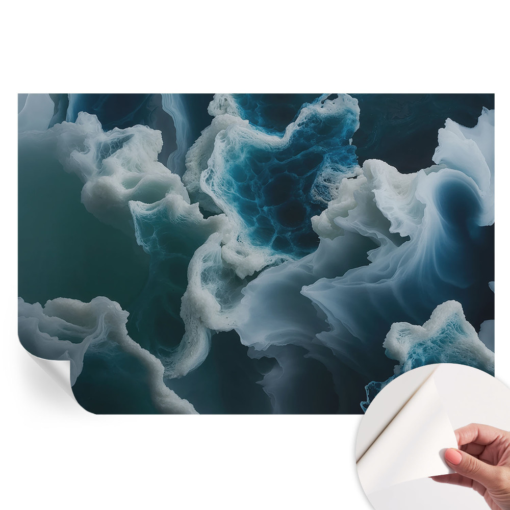 Papier peint autocollant pour le salon vagues de la mer