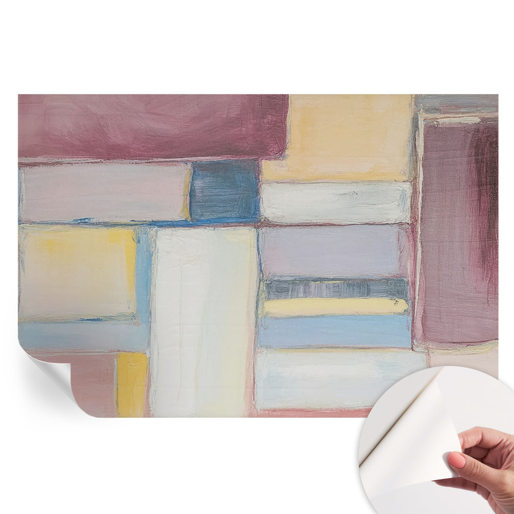 Papier peint photographique autocollant formes géométriques