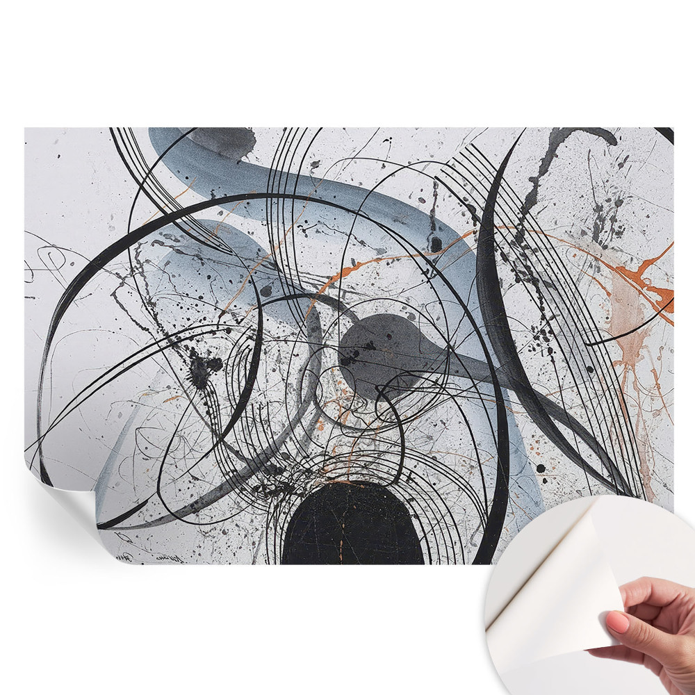 Papier peint photo moderne pour le salon Abstraction expressive