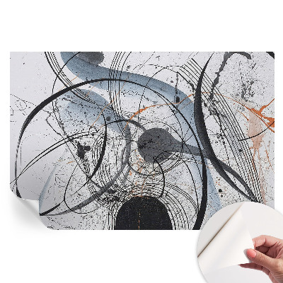 Papier peint photo moderne pour le salon Abstraction expressive