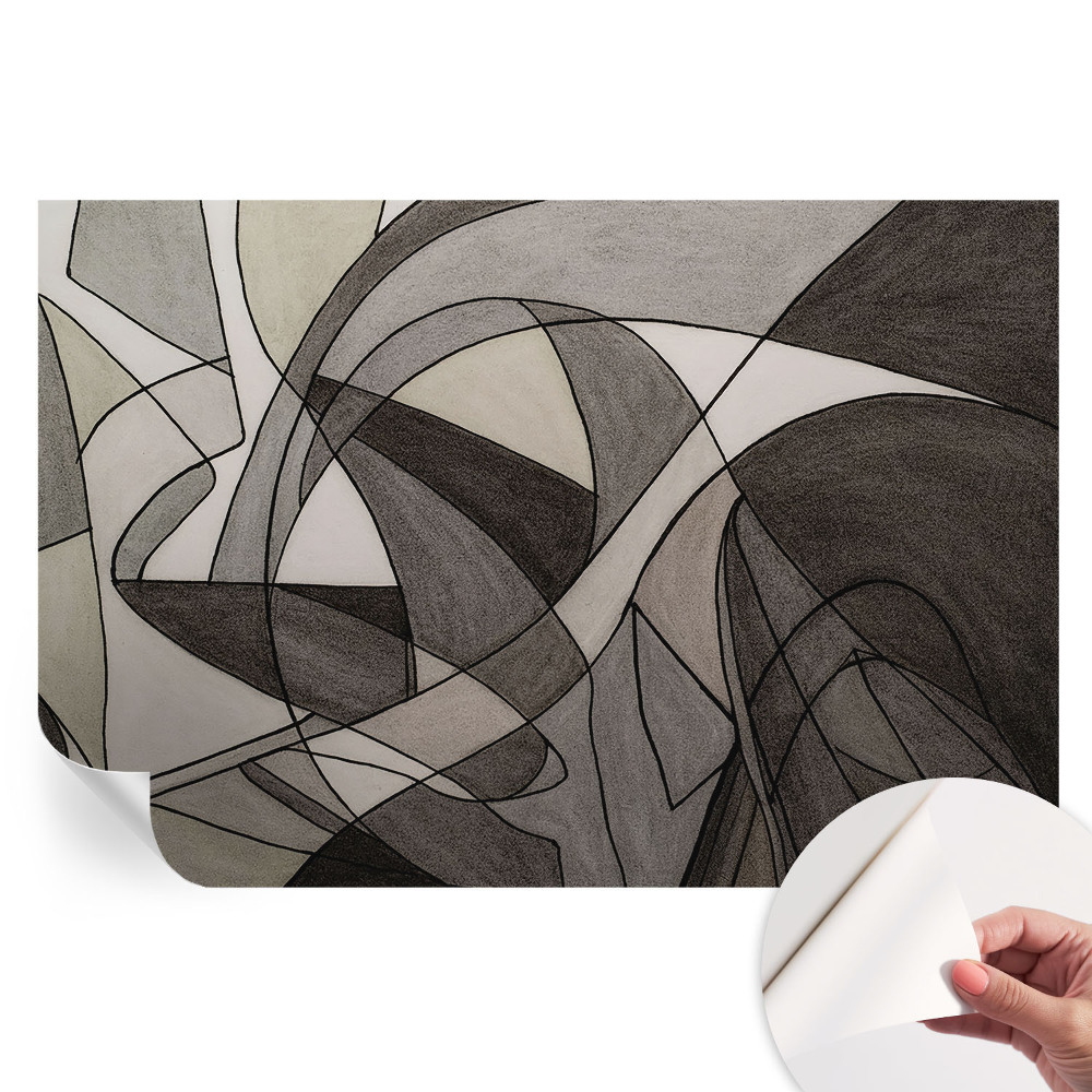 Papier peint photo autocollant pour la chambre Abstraction géométrique