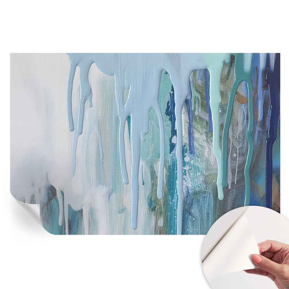 Papier peint photo moderne Cascades bleues pour salon