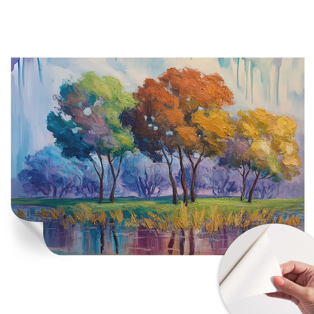 Papier peint autocollant pour le salon Abstraction arborescente