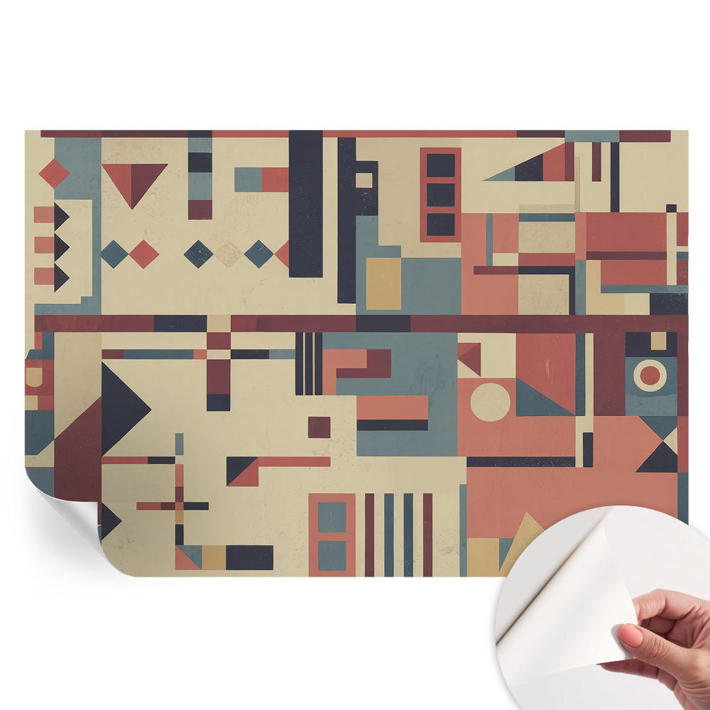 Papier peint autocollant pour le salon Composition abstraite