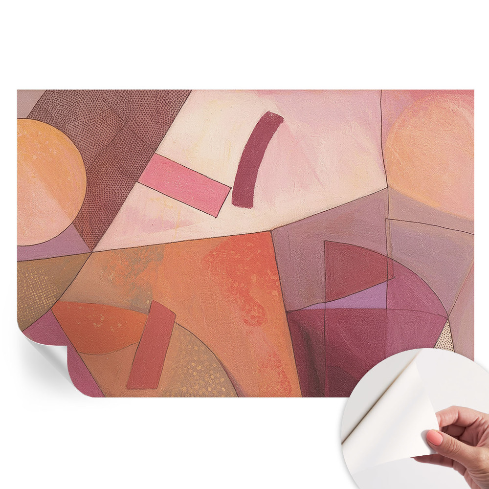 Papier peint photo autocollant pour chambre à motifs colorés