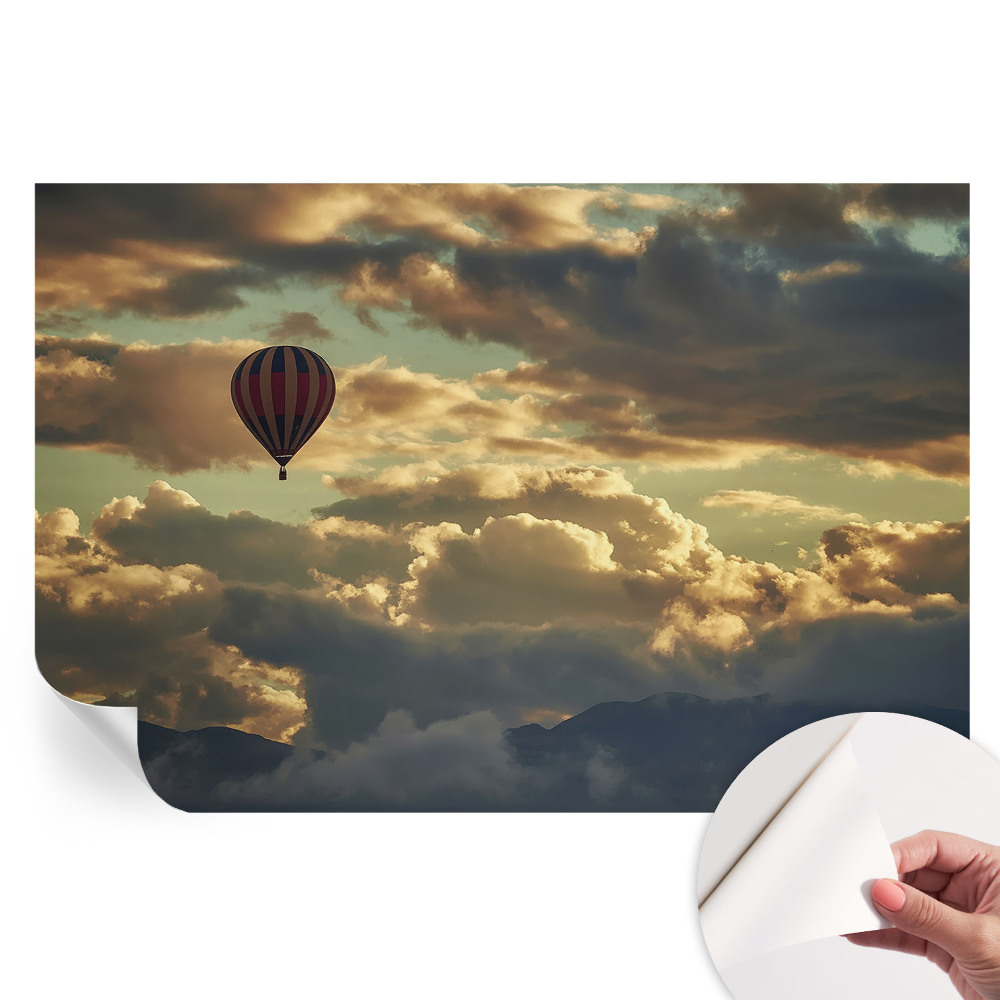 Papier peint photo moderne pour salon Ballon dans les nuages