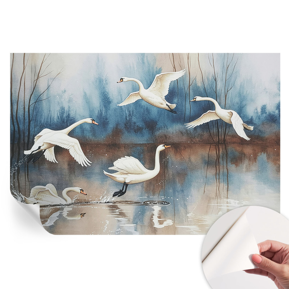 Papier peint photo moderne Oiseaux en vol pour salon