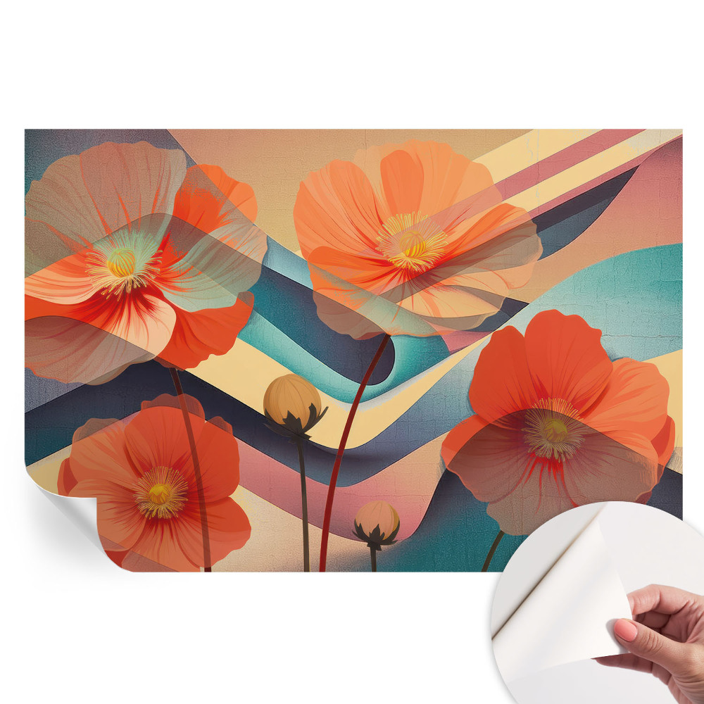 Papier peint photographique autocollant Fleurs des sens