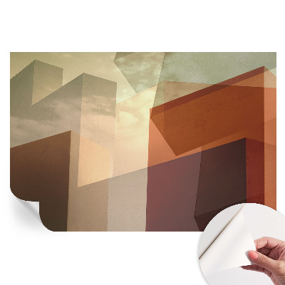 Papier peint photographique autocollant à motifs géométriques abstraits