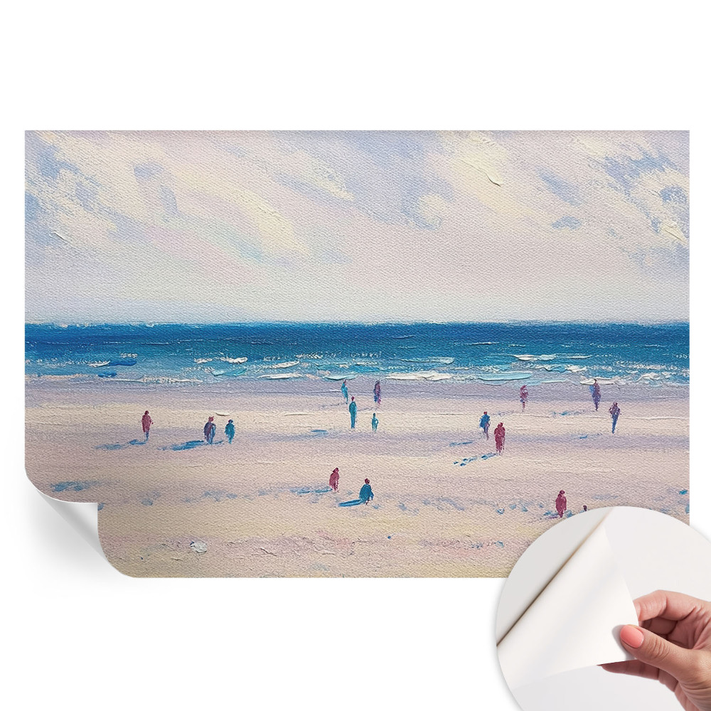 Papier peint autocollant pour salon motif paysage marin