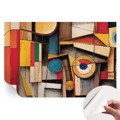 Papier peint photo autocollant à motifs géométriques
