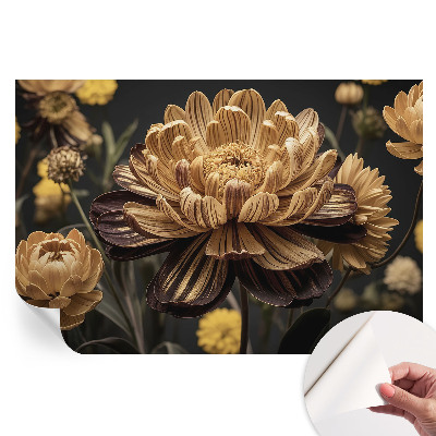 Papier peint photo autocollant élégance florale pour chambre