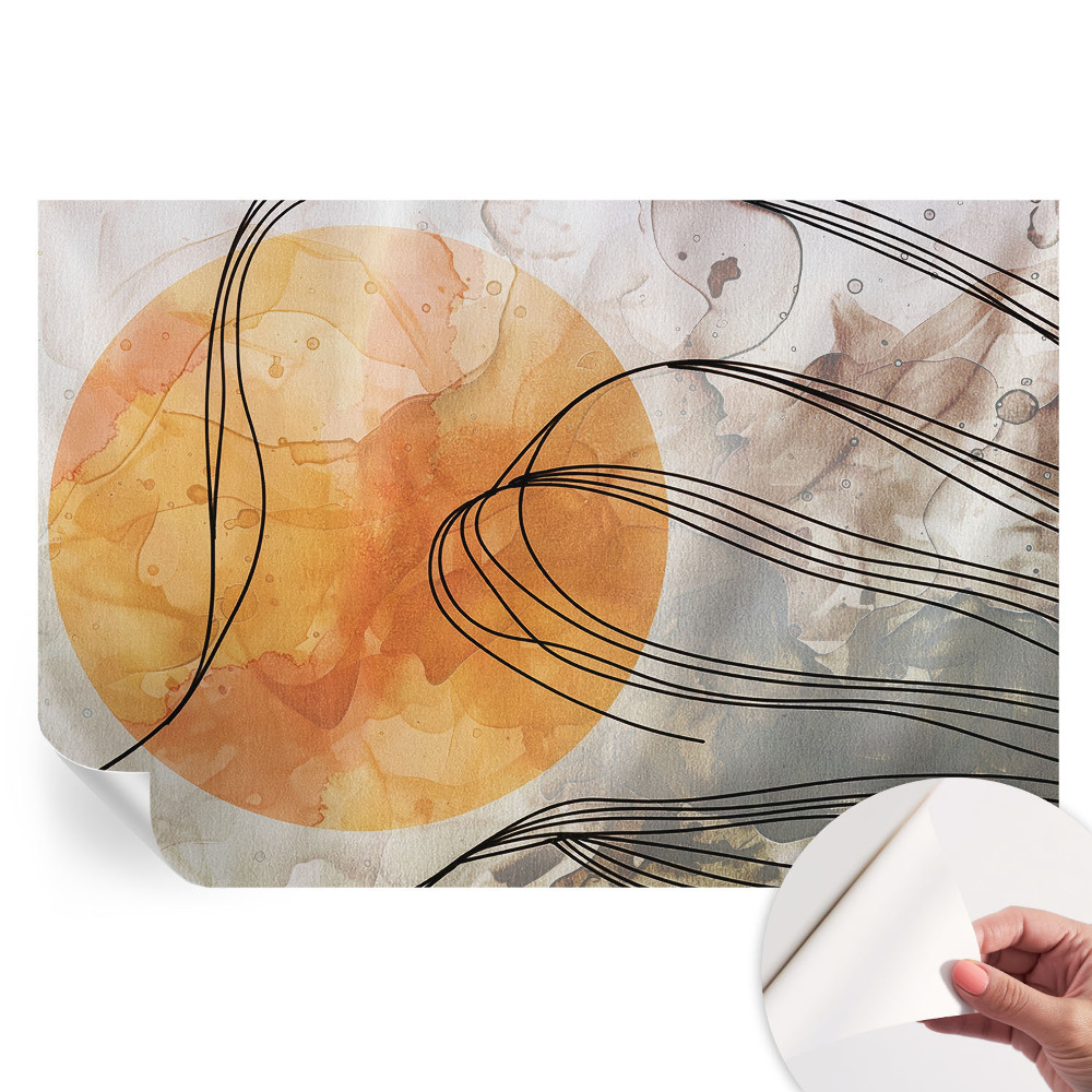 Papier peint autocollant Abstraction harmonieuse pour le salon