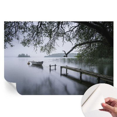 Papier peint autocollant pour salon motif lac calme