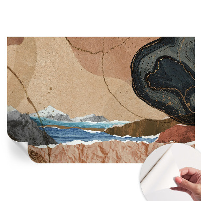 Papier peint photo autocollant paysage abstrait