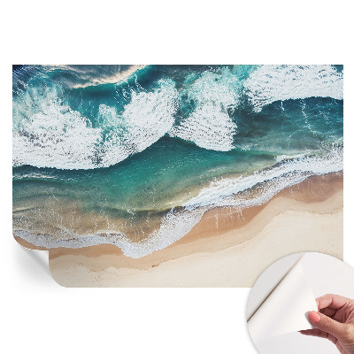 Papier peint photographique autocollant vagues de la mer