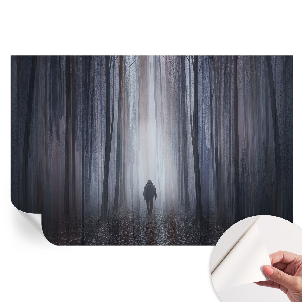 Fresque murale autocollante Le silence de la forêt