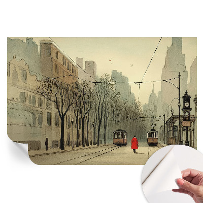 Papier peint photo autocollant pour chambre symétrie urbaine
