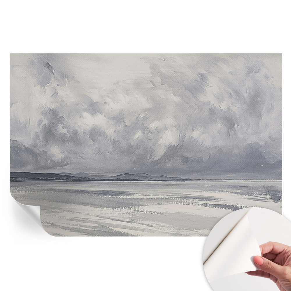 Papier peint photo moderne pour salon Une tempête à l'horizon