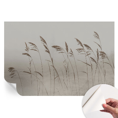 Papier peint photographique autocollant Des herbes dans le brouillard