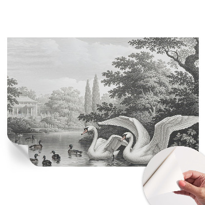 Papier peint autocollant pour le salon L'élégance de la nature
