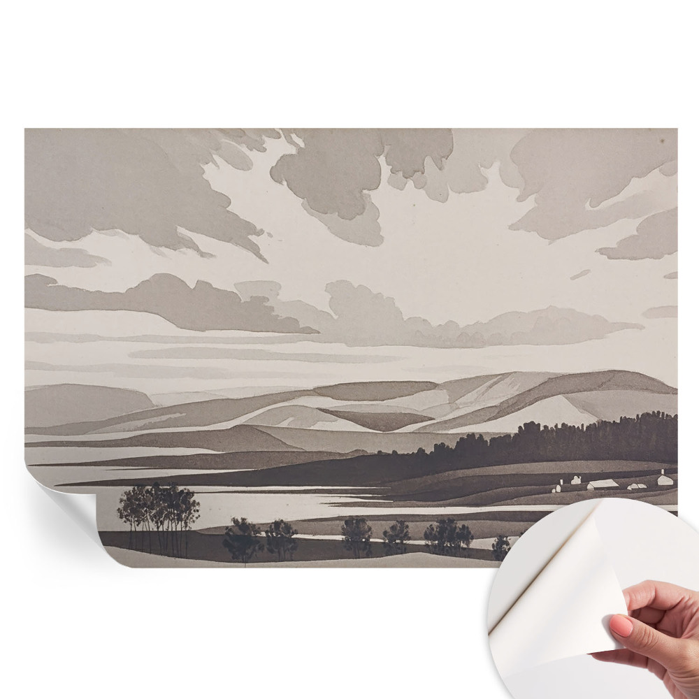 Papier peint autocollant pour le salon Un paysage paisible