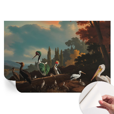 Papier peint photo autocollant Oiseaux pittoresques