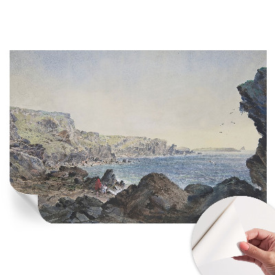 Papier peint photo moderne pour salon Une côte tranquille