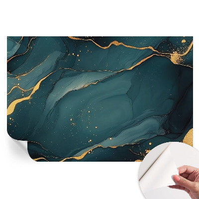 Papier peint photo moderne pour le salon abstraction bleu foncé