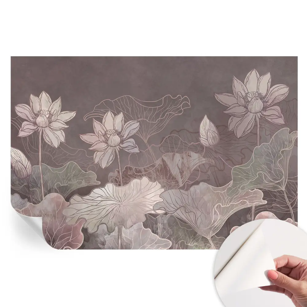 Papier peint autocollant Botanique paisible pour salon