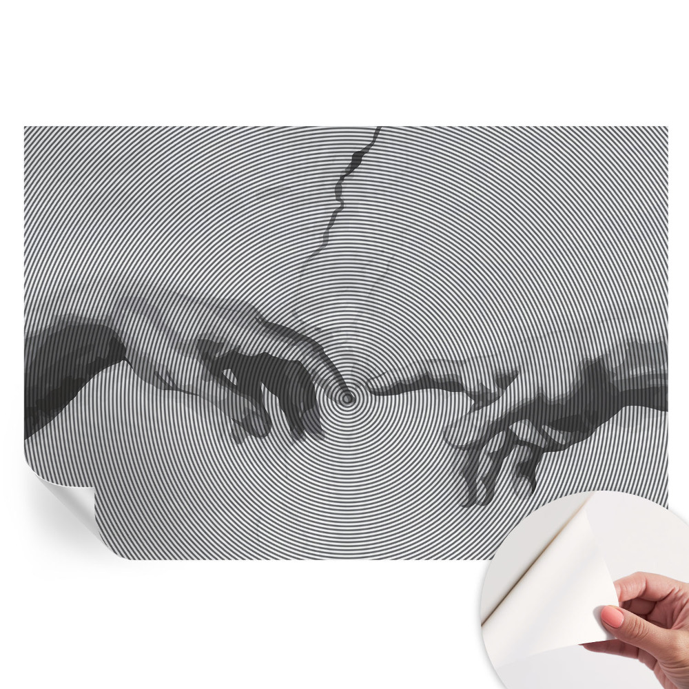 Papier peint photographique autocollant mains hypnotiques