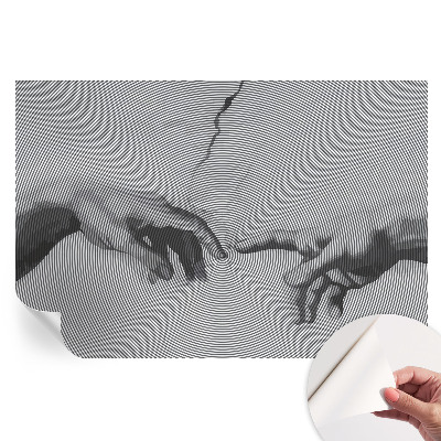 Papier peint photographique autocollant mains hypnotiques