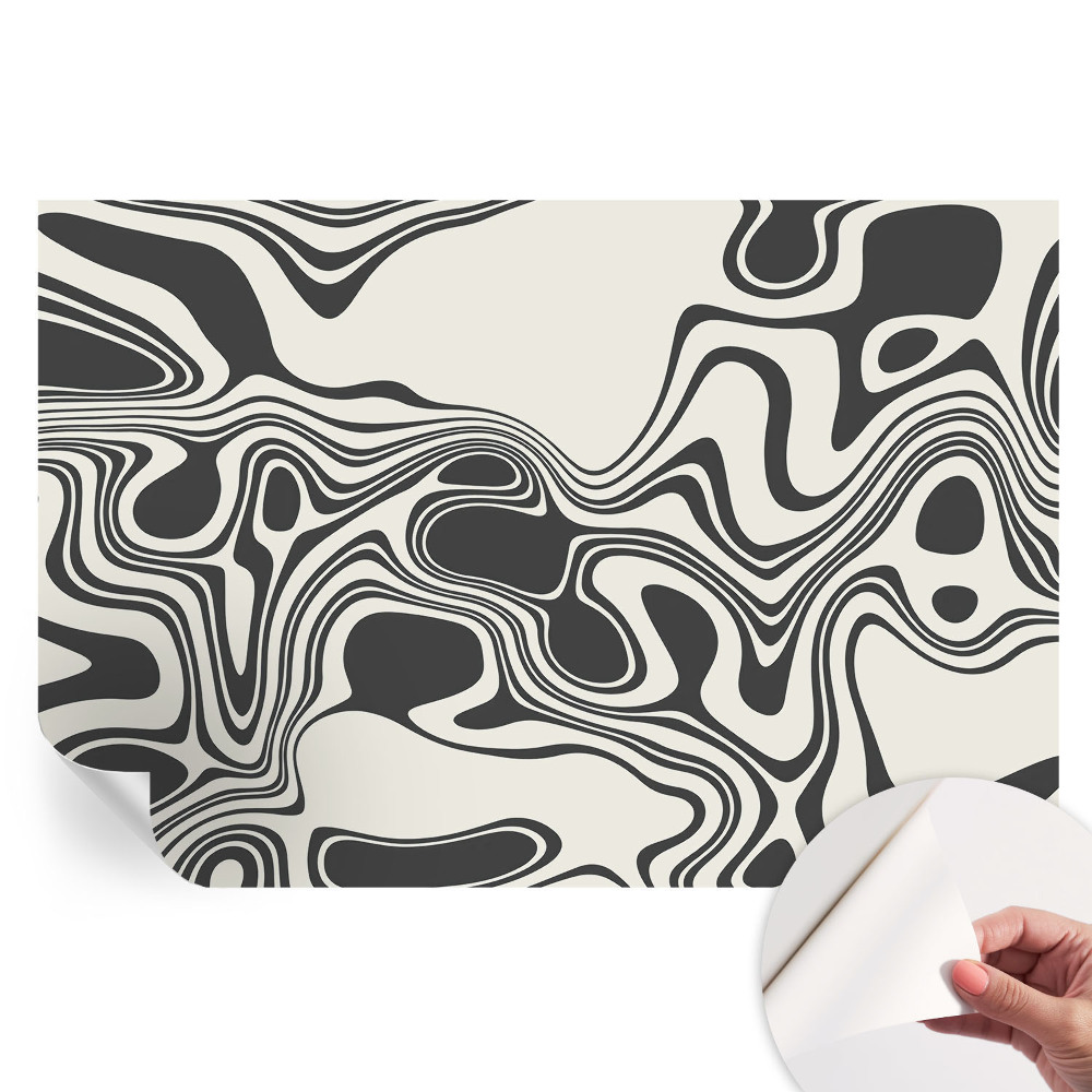 Papier peint photo autocollant Lignes dynamiques pour chambre
