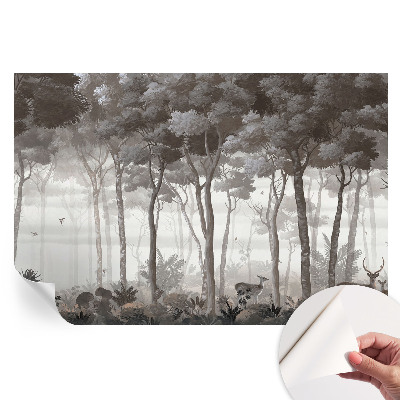 Papier peint photo autocollant Magie de la forêt pour chambre