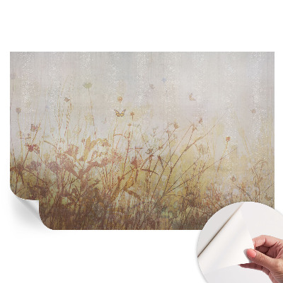 Papier peint photo moderne Harmonie des prairies pour le salon