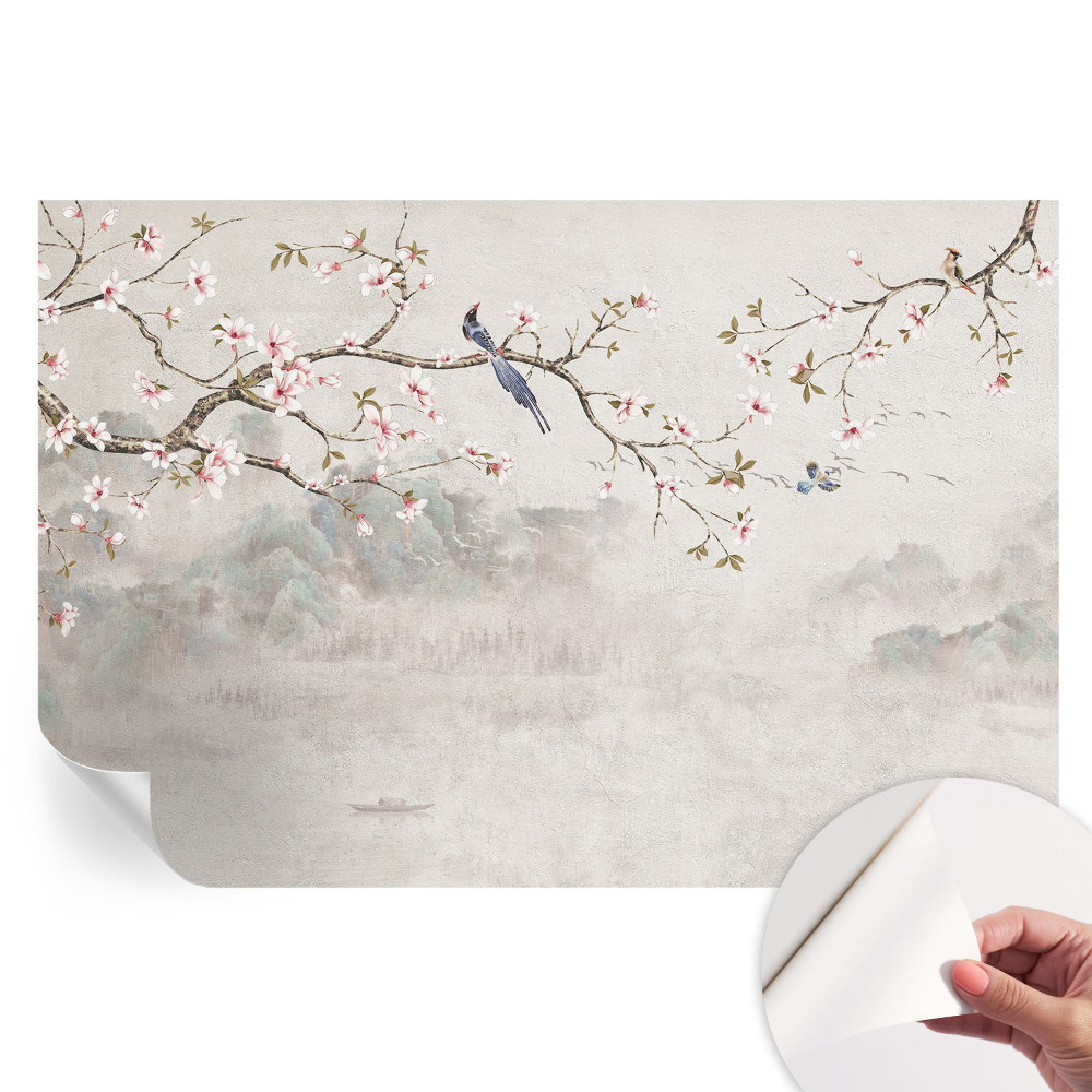 Papier peint photo autocollant pour la chambre paysage oriental