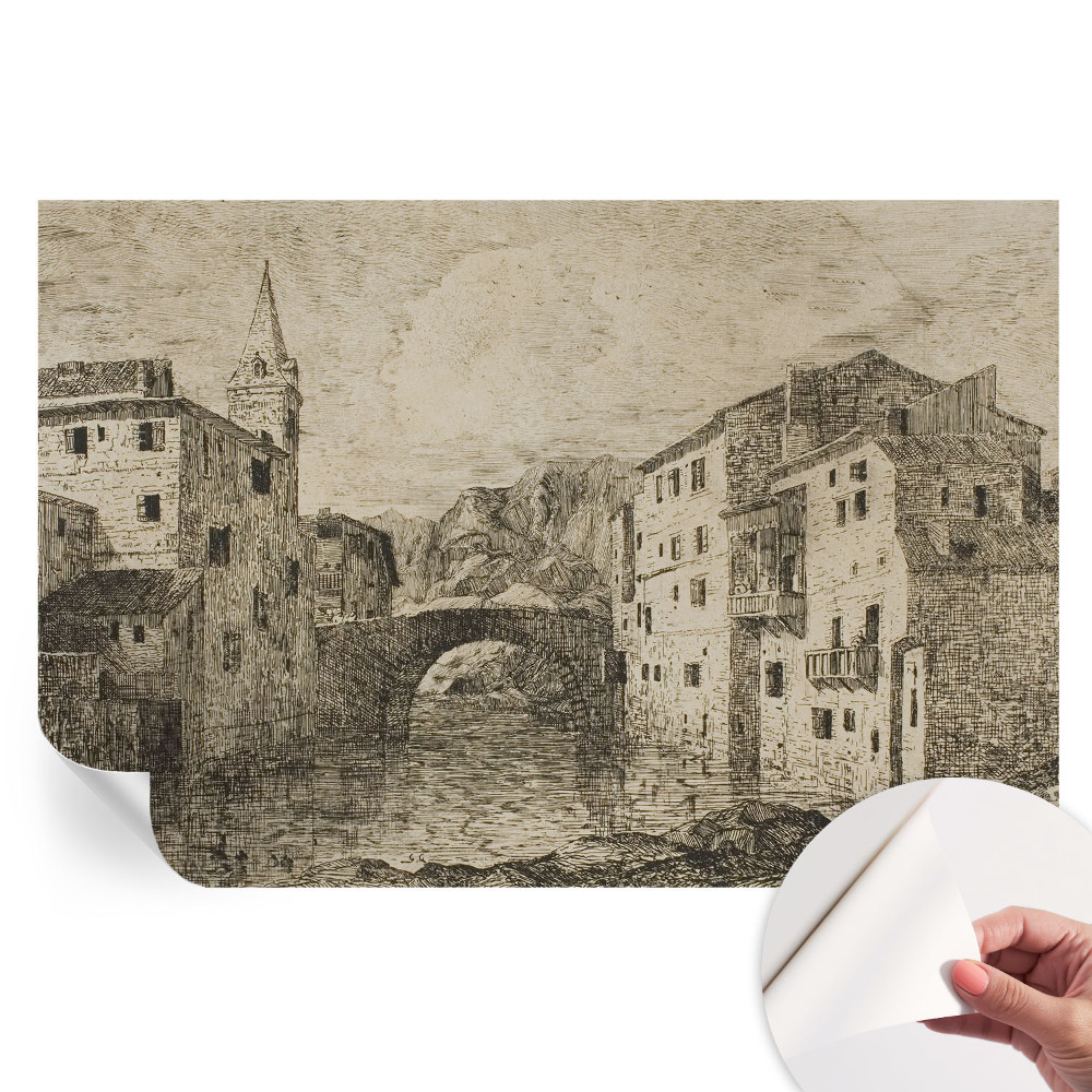 Papier peint photo autocollant panoramique de ville pour chambre