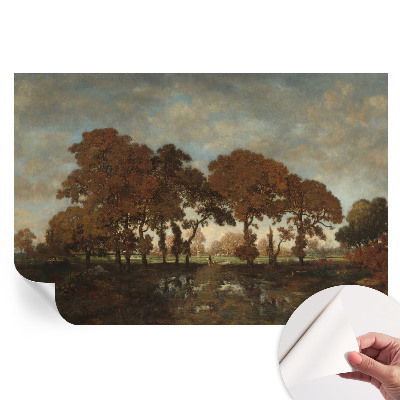 Papier peint autocollant pour salon motif paysage idyllique