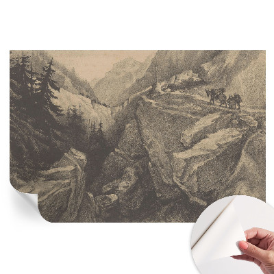 Papier peint photo autocollant pour la chambre Montagnes pittoresques
